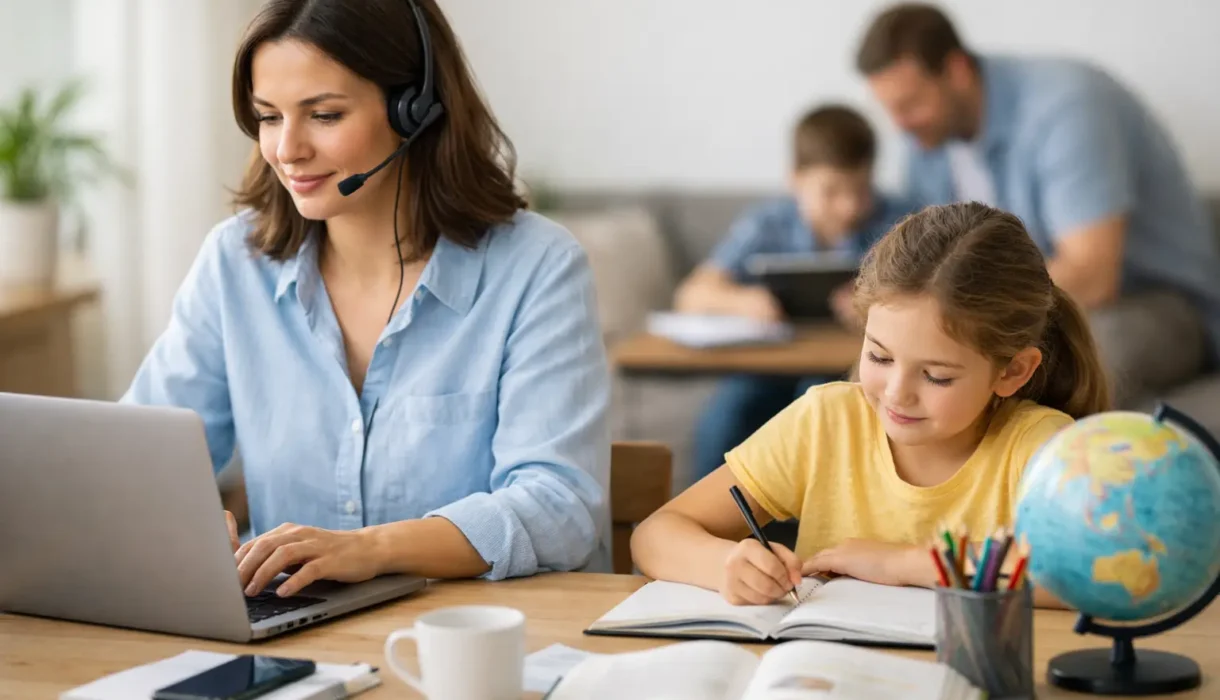 How to Balance Work and Homeschooling with Support